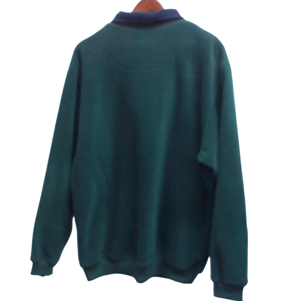 Ducks Unlimited Green‎ 1/4 Zip Sweatshirt Embroidered Duck Logo Size M /#26201